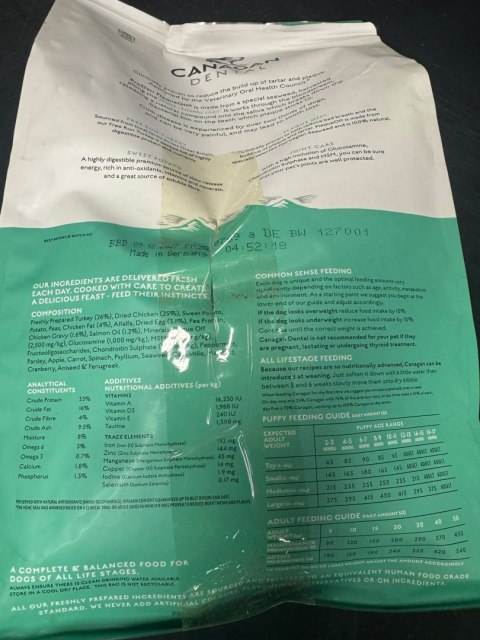 USZKODZONA Canagan sucha karma dla psa Dental 2kg