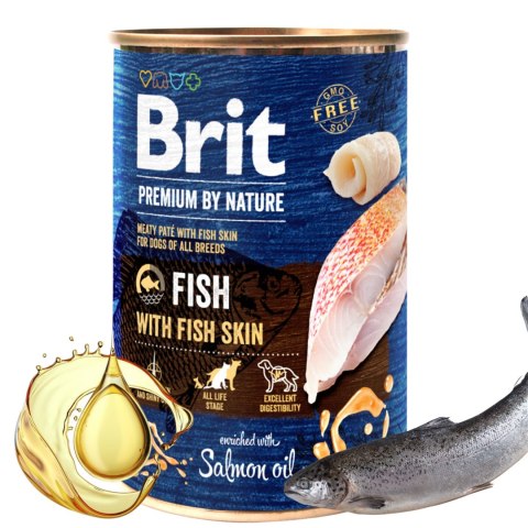 ZESTAW BRIT PREMIUM BY NATURE 12X400G FISH&FISH SKIN
