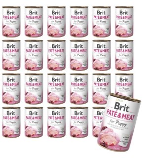 Zestaw BRIT PATE&MEAT PUPPY 24 x 400g