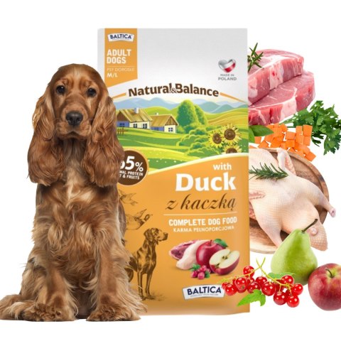 Zestaw Baltica Kaczka M/L 2x3kg karma dla psa sucha Natural Balance
