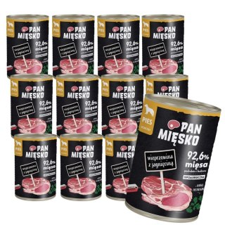 Zestaw Pan Mięsko 12x400 Wieprzowina z jagnięciną ulubiony smak