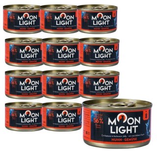 12xMOONLIGHT DINNER Nr8 Puszka DLA KOTA KURCZAK I WARZYWA W GALARETCE 80g