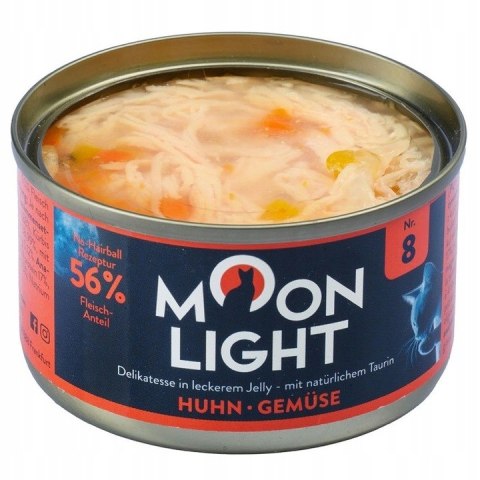 12xMOONLIGHT DINNER Nr8 Puszka DLA KOTA KURCZAK I WARZYWA W GALARETCE 80g
