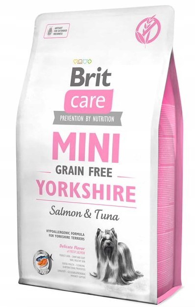 BRIT SUCHA KARMA DLA RASY YORKSHIRE TERRIER BEZZBOŻOWA LEKKOSTRAWNA 2kg