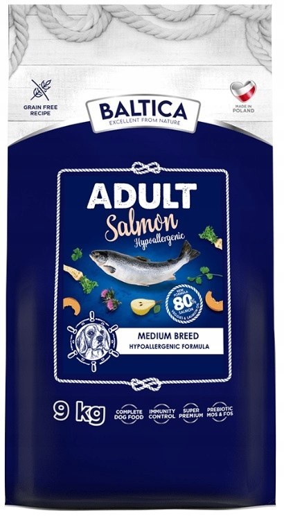 Baltica Salmon Hypoallergenic 9 kg karma hipoalergiczna dla psa