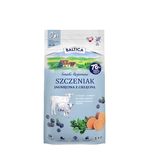 Baltica Szczeniak Jagnięcina z cielęciną S/XL 6kg puppy