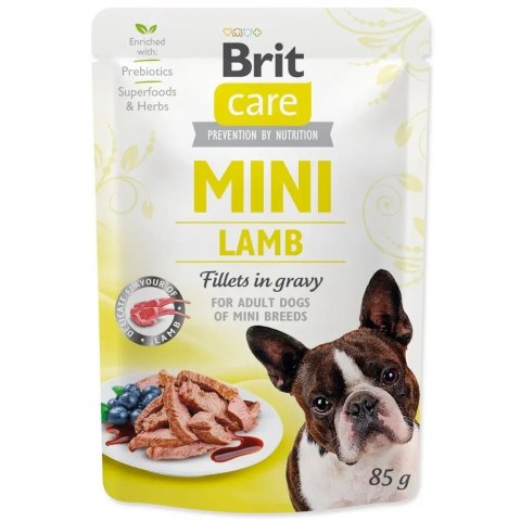 Brit Care Mini Karma Mokra dla Psa Jagnięcina 24x85g Filety w Sosie