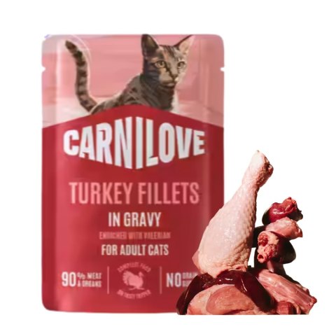 CARNILOVE CAT POUCH GRAVY TURKEY 85g