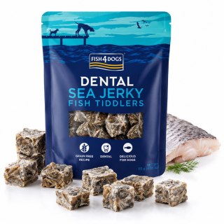 Fish4Dogs DENTAL Sea Jerky Fish TIDDLERS 115G rybka dla alergika