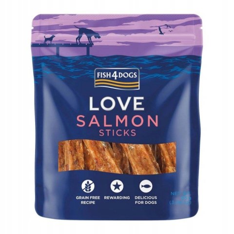 Fish4Dogs Love Salmon Sticks 85g rybne przysmaki dla alergika