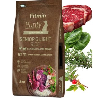 Fitmin dog Purity Rice Senior&Light Venison&Lamb - 2 kg