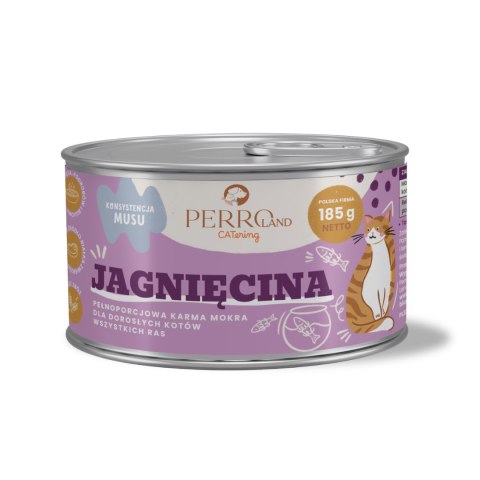 Jagnięcina - karma mokra dla kotów PERROland CATering