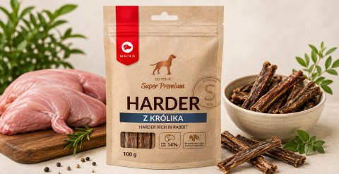 MACED HARDER WOŁOWY Z KRÓLIKIEM - ROZMIAR S 100 G