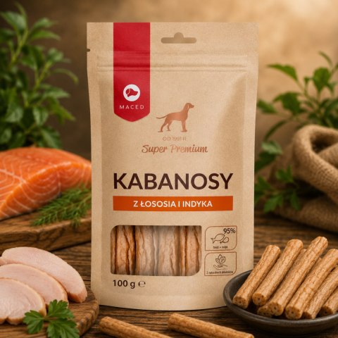 MACED Kabanosy z Łososia i Indyka 100g