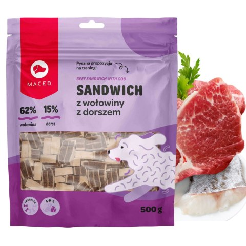 MACED SM SANDWICZ Z WOŁOWINY Z DORSZEM 100 G