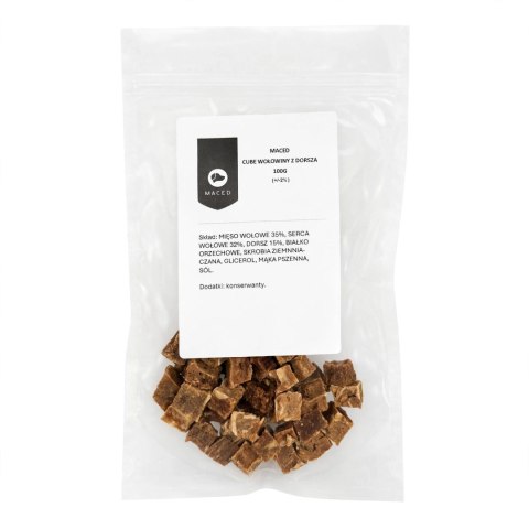 Maced Cube z wołowiny i dorsza 100g