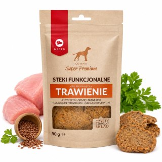 Maced Steki Funkcjonalne Indyk 90g Przysmak dla Psa Trawienie