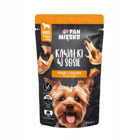PAKIET PRÓBNY 4X150G Pan Mięsko SASZETKI dla psa Kawałki w sosie cielęcina