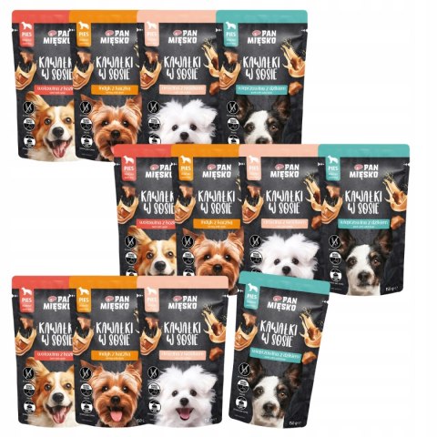 PAN MIĘSKO SASZETKI 12X150G NOWOŚĆ MOKRA KARMA ZESTAW