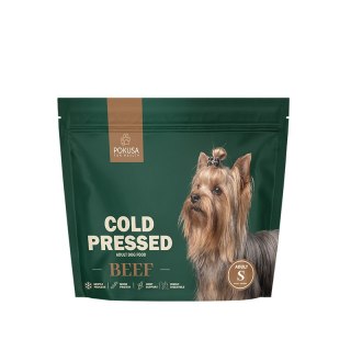 POKUSA Cold Pressed Adult Dog Food Beef Monoprotein Size S - 1 kg