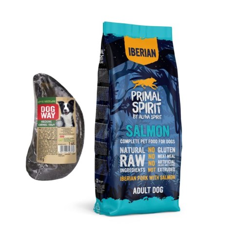 PRIMAL SPIRIT IBERIAN SALMON 12KG KARMA PÓŁMIĘKKA ŁOSOŚ PYSZNY SMAK