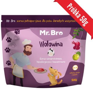 PRÓBKA Mr.Bro Wołowina Sucha Karma Dla Psów Dorosłych 50g