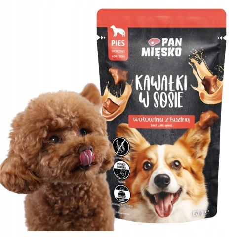 Pan Mięsko saszetka Wołowina z koziną (dorosły) 10x150 g
