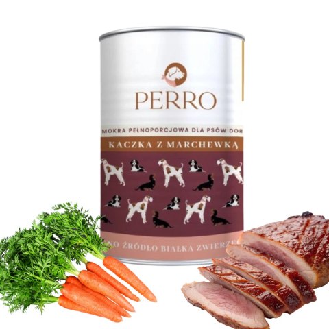 Perro Kaczka z Marchewką 6x400g