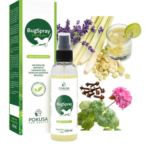 Pokusa BugSpray NATURALNY Spray Spacerowy 150ml ochrona przeciwkleszczowa