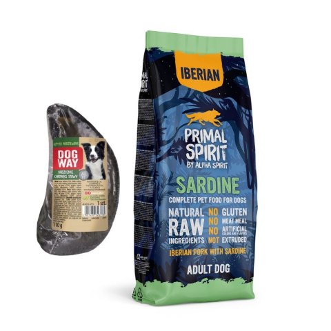 Primal Spirit Iberian Sardine 12kg + kopyto półmiękka karma dla psa