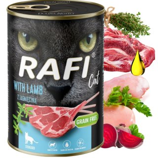 RAFI CAT ADULT MOKRA KARMA DLA KOTA STERYLIZOWANEGO JAGNIĘCINA 12x400G