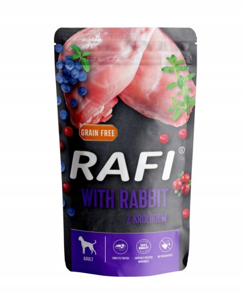 RAFI DOLINA NOTECI SASZETKA KROLIK 500G mokra karma