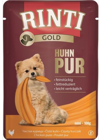 RINTI Gold Chicken Pure Mini saszetka kurczak dla psów 100 g