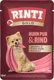 Rinti Gold Kurczak z wołowiną 100g - mokra karma dla dorosłych psów