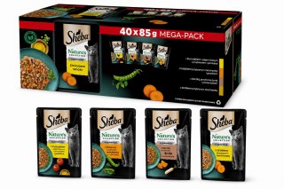 SHEBA NATURE'S COLLECTION DROBIOWE SMAKI KARMA W GALARETCE DLA KOTA 40x85g
