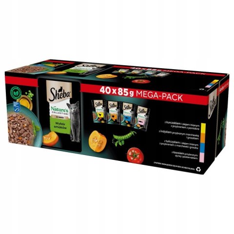Sheba Nature's Collection Wybór Smaków 40x 85g