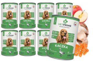 VetPrime Monobiałkowa Kaczka 8x400g karma mokra dla psa HYPOALERGICZNA