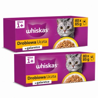 WHISKAS SASZETKI KARMA DLA KOTA Z DROBIEM 160x85g