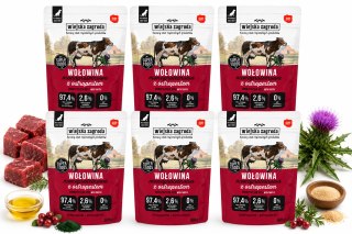 WIEJSKA ZAGRODA Wołowina Monoproteinowa karma dla psa saszetka 6x500g