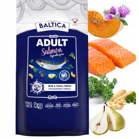 ZESTAW BALTICA EXCELLENT Adult Salmon Hypoallergenic XS / S 2X12kg