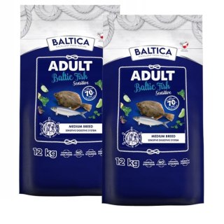 ZESTAW BALTICA FISH Sensitive 12KG KARMA HYPOALERGICZNA ryby morskie
