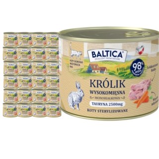ZESTAW BALTICA SMAKI REGIONÓW Królik 24X185g Kot dorosły