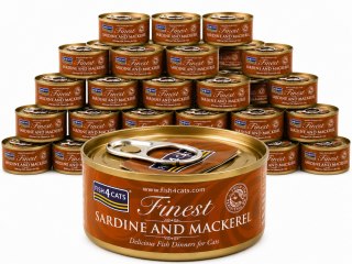 ZESTAW Finest Fish4Cats SARDINE & MACKEREL Sardynka z Makrelą 20x70 g