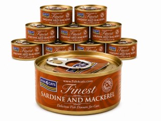 ZESTAW Finest Fish4Cats SARDINE & MACKEREL Sardynka z Makrelą 70 g