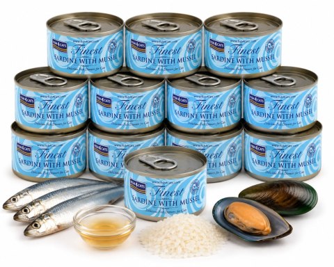 ZESTAW Fish4Cats Finest Sardynka z Omułkiem Zielonowargowym 10x70g Karma dla Kota