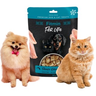 ZESTAW Fitmin For Life Dog Cat Liofilizowane przysmaki Ryba 6X30g