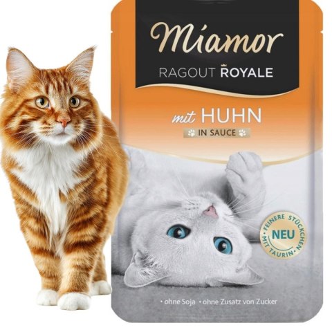 ZESTAW MIAMOR RAGOUT ROYALE - Kurczak w sosie 6x100g mokra karma dla kota