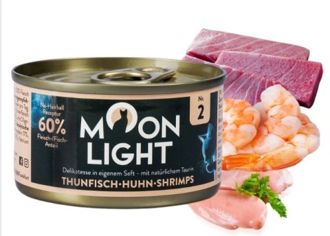 ZESTAW Moonlight Dinner Nr 2 Tuńczyk Kurczak Krewetki 12x80 g