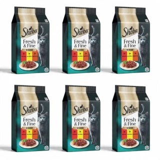 ZESTAW SHEBA MINI Dania mięsne w sosie 36x50g wołowina kurczak jagnięcina