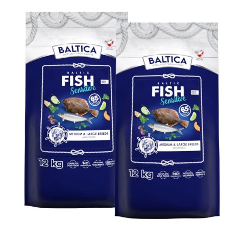 Zestaw BALTICA ADULT BALTIC FISH 2x12KG Karma z rybami bałtyckimi XL